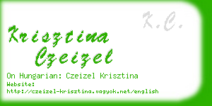 krisztina czeizel business card